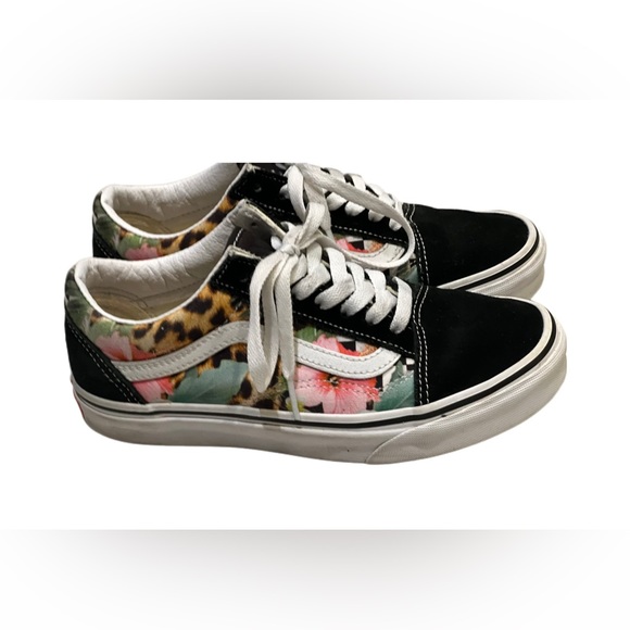 VANS Old Skool Tropical Animal Sneaker Low Canvas Suede Casual Women VN0A5AO92FB - Picture 7 of 10